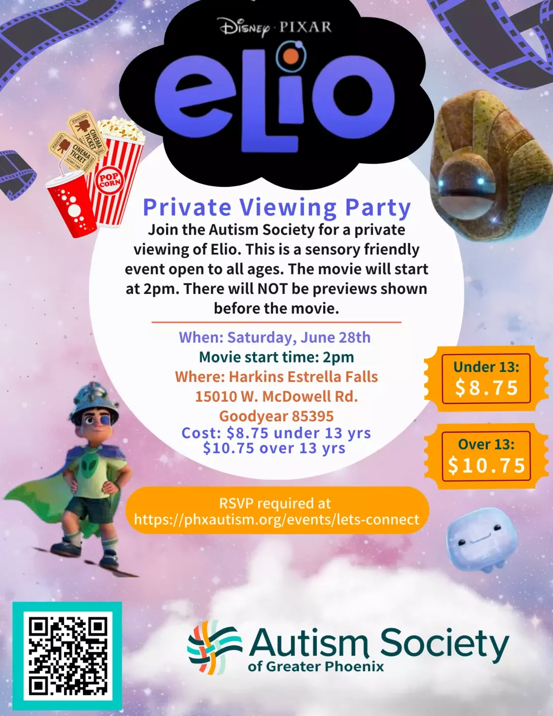 Fiesta privada para ver Elio - Película adaptada a los sentidos